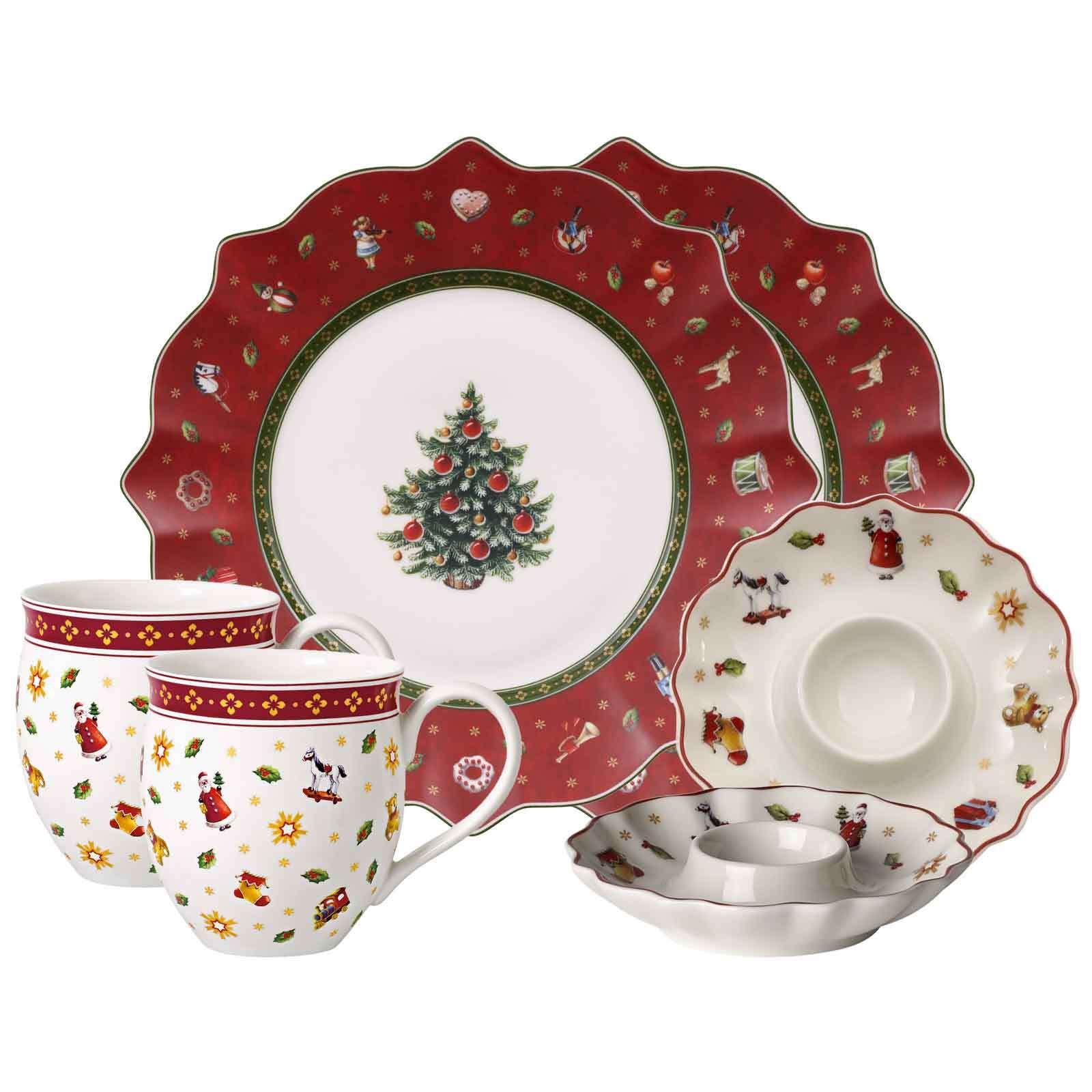 FRÜHSTÜCKS-SET Toy's Delight rot 6-tlg. - Rot, Keramik (2/2/2cm) - Villeroy & Boch
