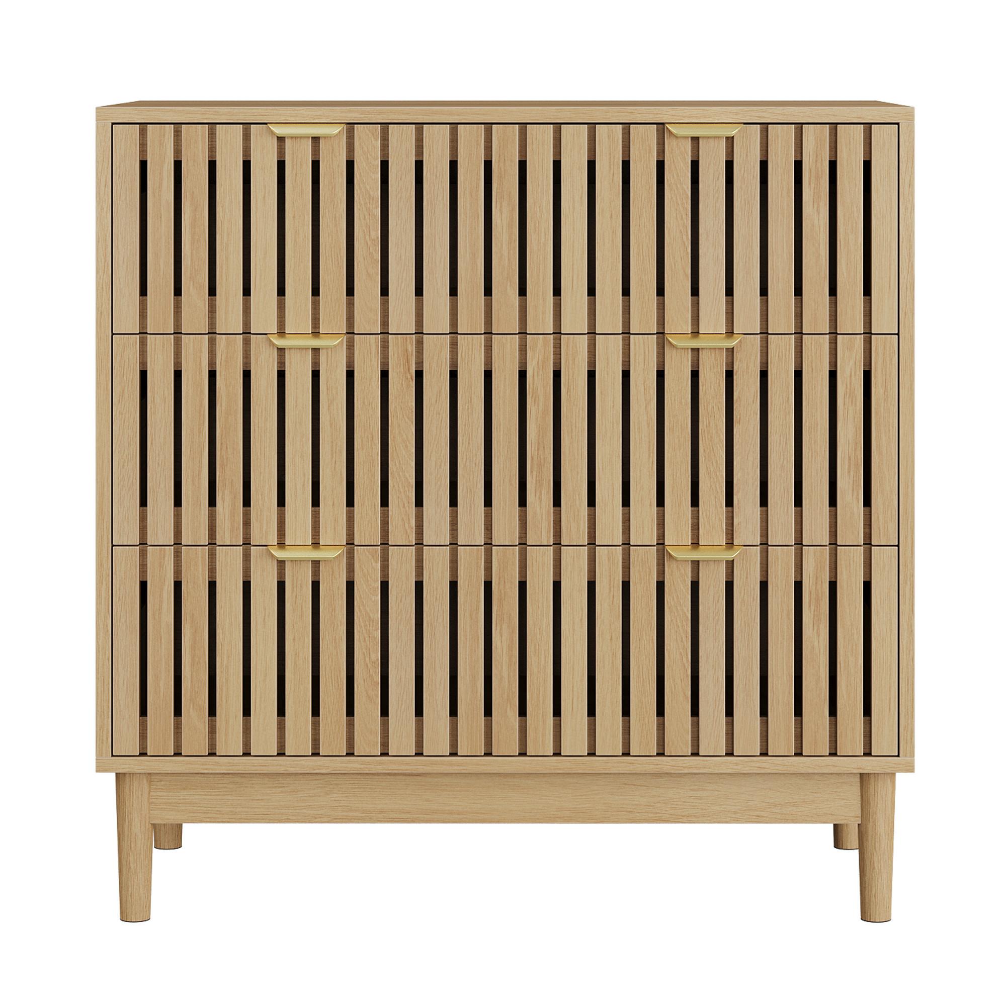 SCHUHSCHRANK walnuss-optik & rillen-design mit kippfächern & 24 cm tiefe - Walnussfarben, Holzwerkstoff (60/95/24cm) - Urban Meuble