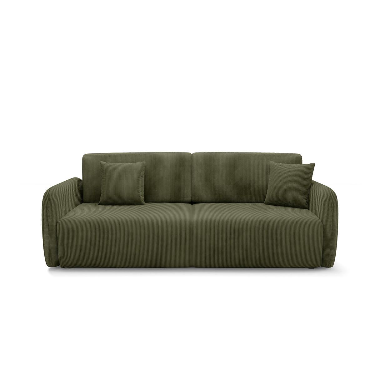 SOFA Dora 3 Sitzplätze Grün - Grün, Holz (233/92/110cm) - Petits-meubles
