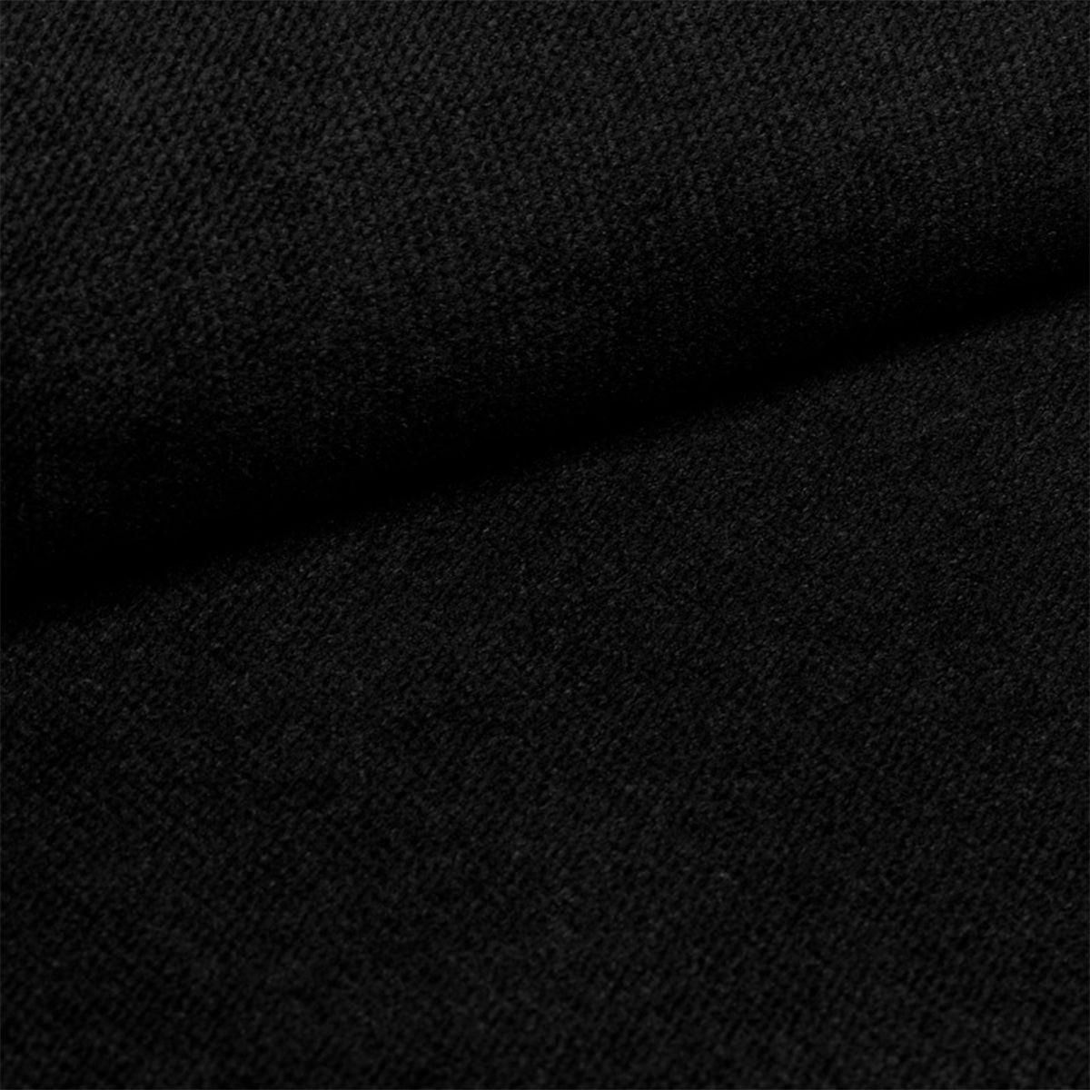 PANORAMASOFA Wilson 5 Sitzplätze Schwarz - Schwarz, Holzwerkstoff (335/72/201cm) - Petits-meubles