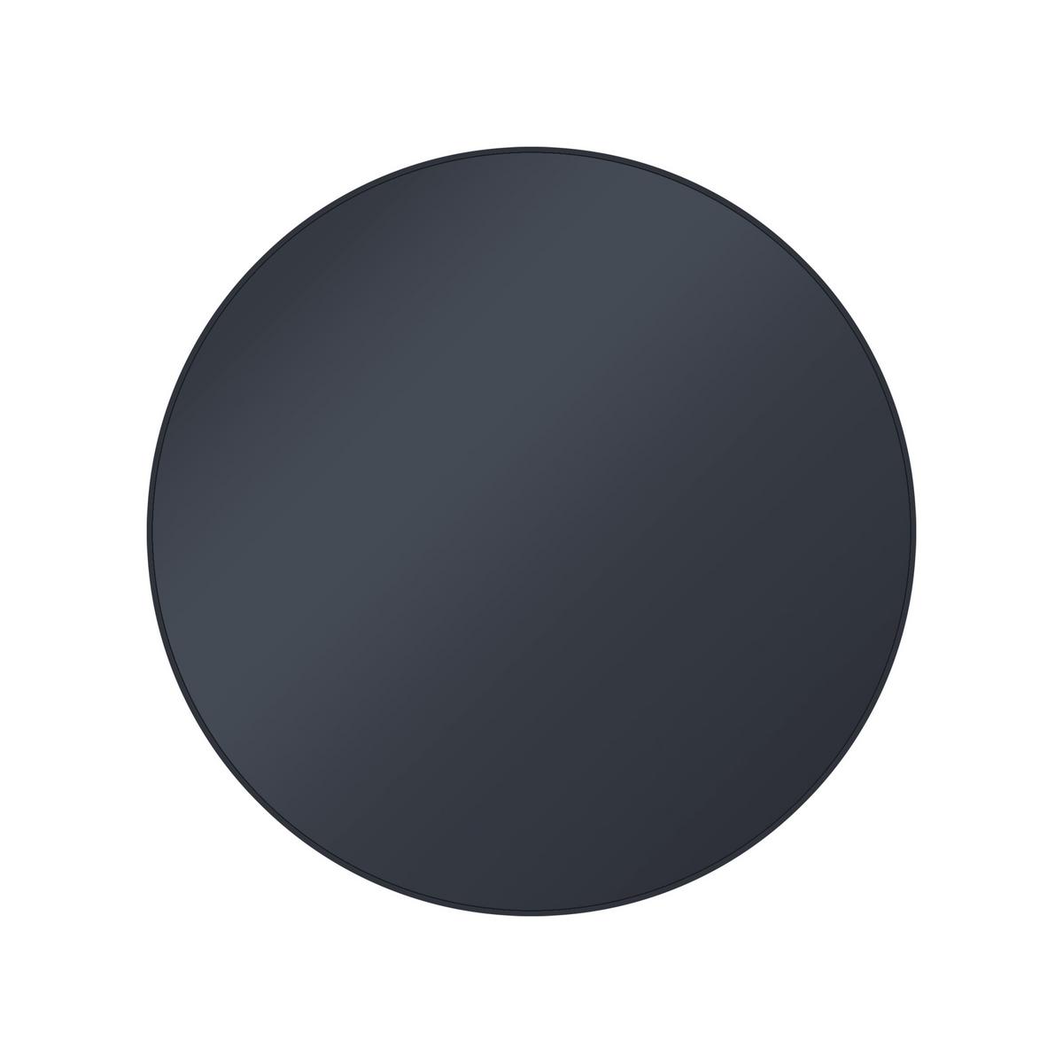 BEISTELLTISCH Ø43x45 cm rund in Schwarz mit Metallgestell und Glasplatte - Schwarz, Metall (43/43/45cm) - WOMO-DESIGN