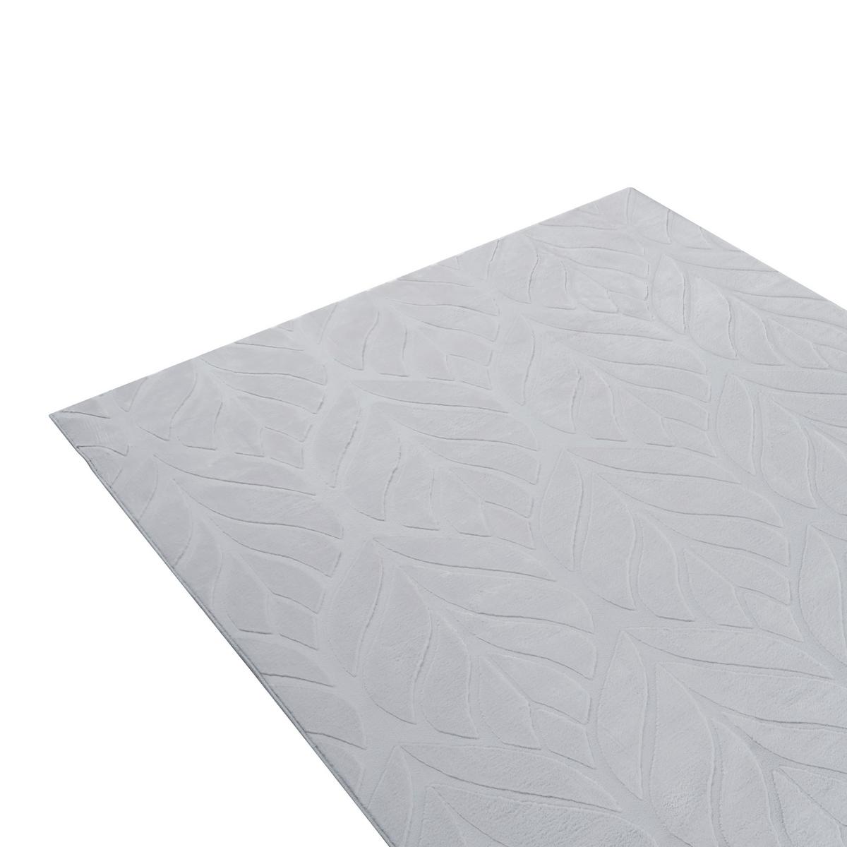 KUNSTFELLTEPPICH Hellgrau 160/160 cm Mitchell - Hellgrau/Grau, Kunststoff (160/160cm) - Beliani