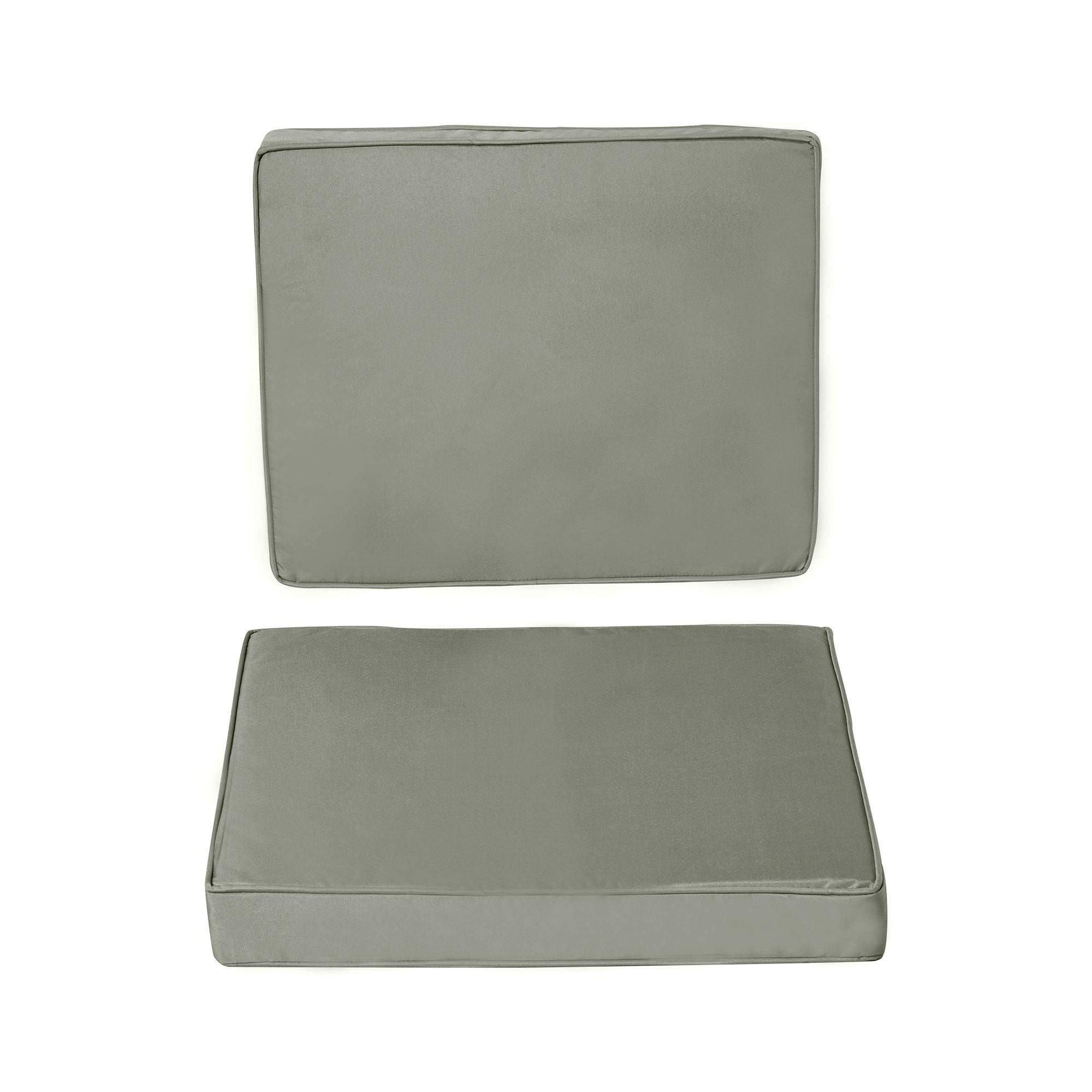 SITZKISSEN Polyester Dunkelgrau - Dunkelgrau, Kunststoff (52/7/56cm) - Outsunny