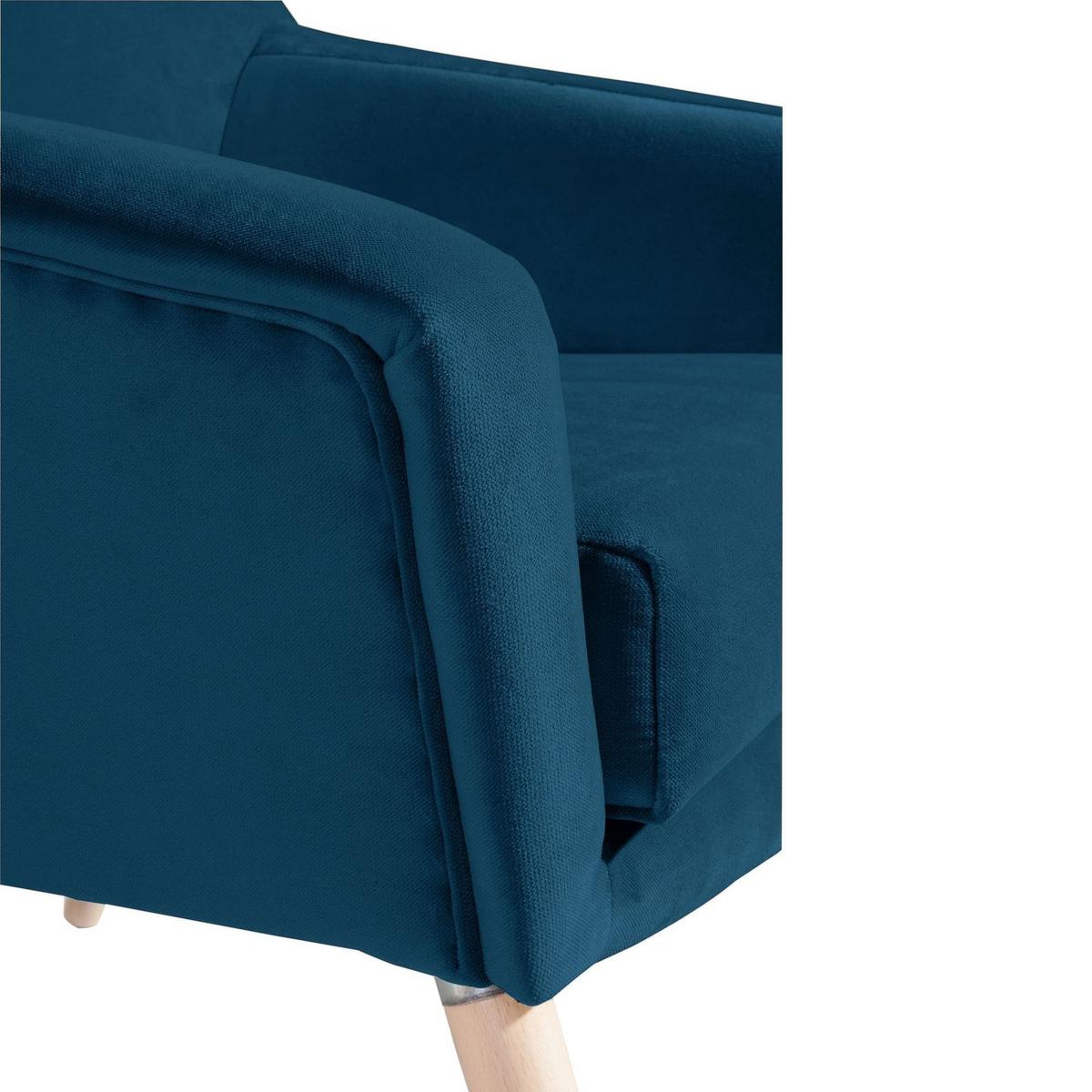 SESSEL Kachka Bezug Samtvelour Buche natur / petrol - Buchefarben/Petrol, Kunststoff (71/81/67cm) - 58aufmkessel