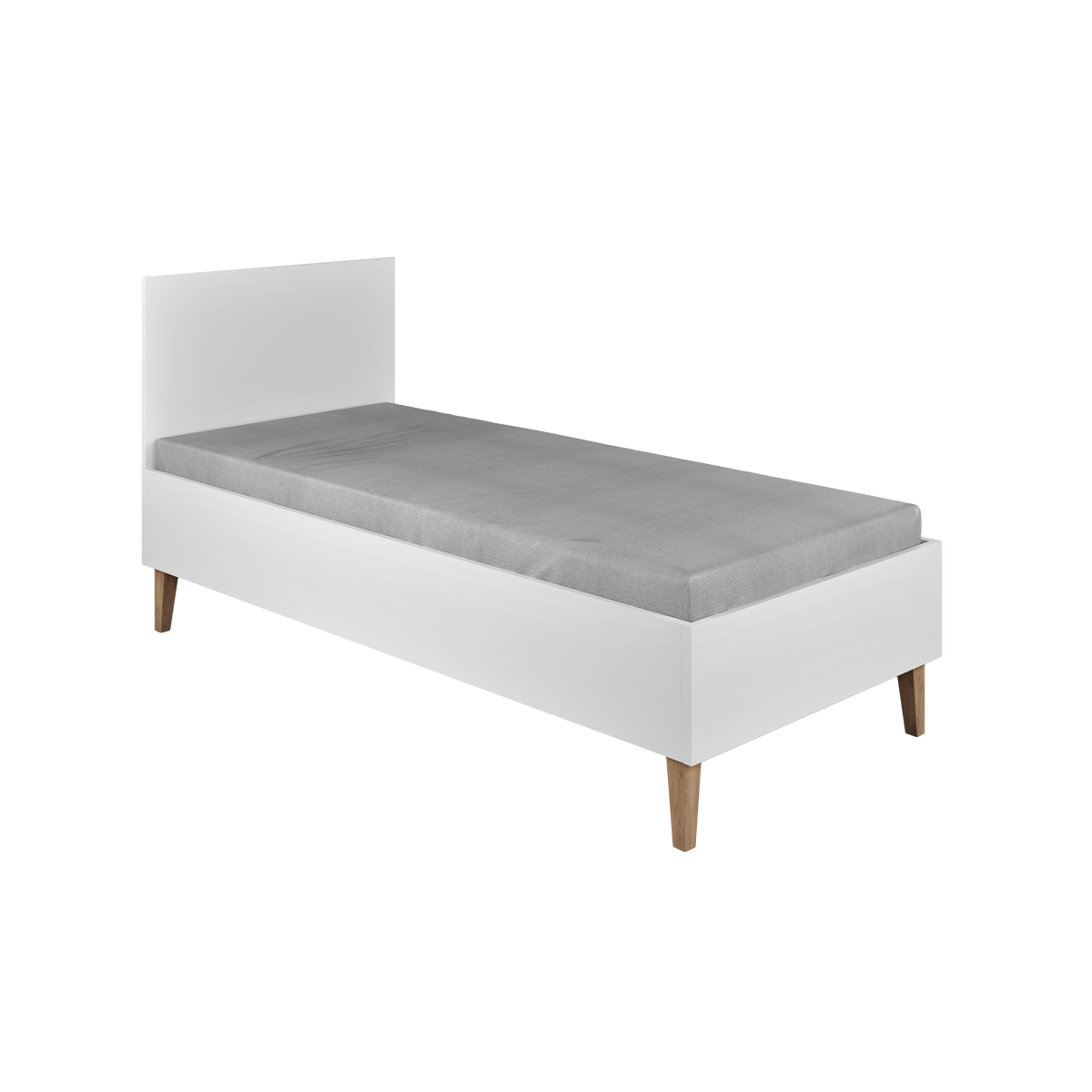 KINDERBETT Kubi ohne Schublade ohne Matratze Weiß 180/80 - Weiß, Holzwerkstoff (80/180cm) - RAUMHIRSCH FURNITURE
