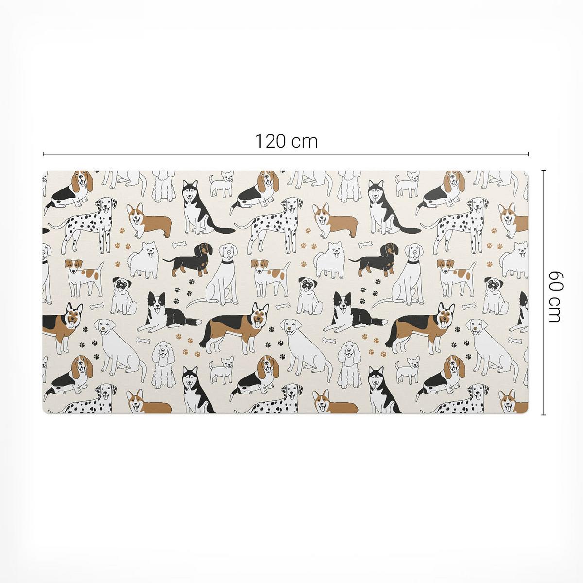 SCHREIBTISCHUNTERLAGE 120x60 cm Beige - Sandfarben, Kunststoff (120/60/1.6cm) - Wallfluent