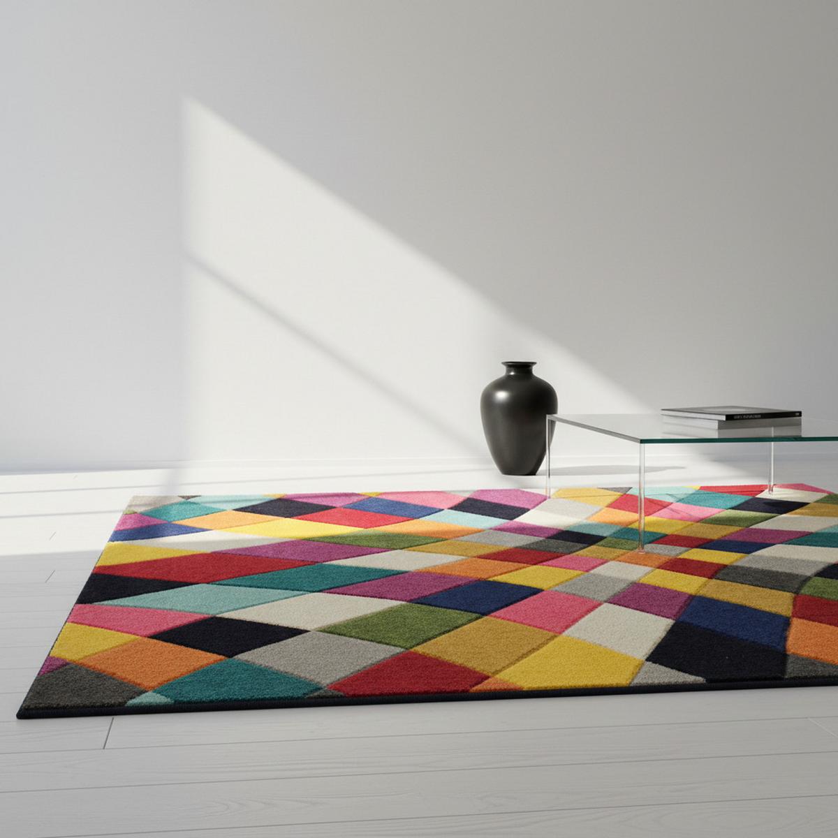 TEPPICH MEON, geometrisch, Florhöhe 11 mm, Bunt, 160 x 230 cm - Multicolor, Textil (230/160cm) - KADIMA DESIGN
