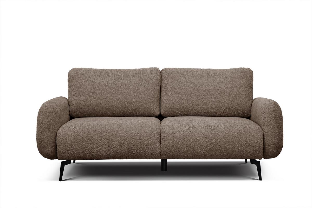 SOFA FEBE 3-Sitzer, beige - Beige/Schwarz, Holz/Textil (190/82/96cm) - Wozimo