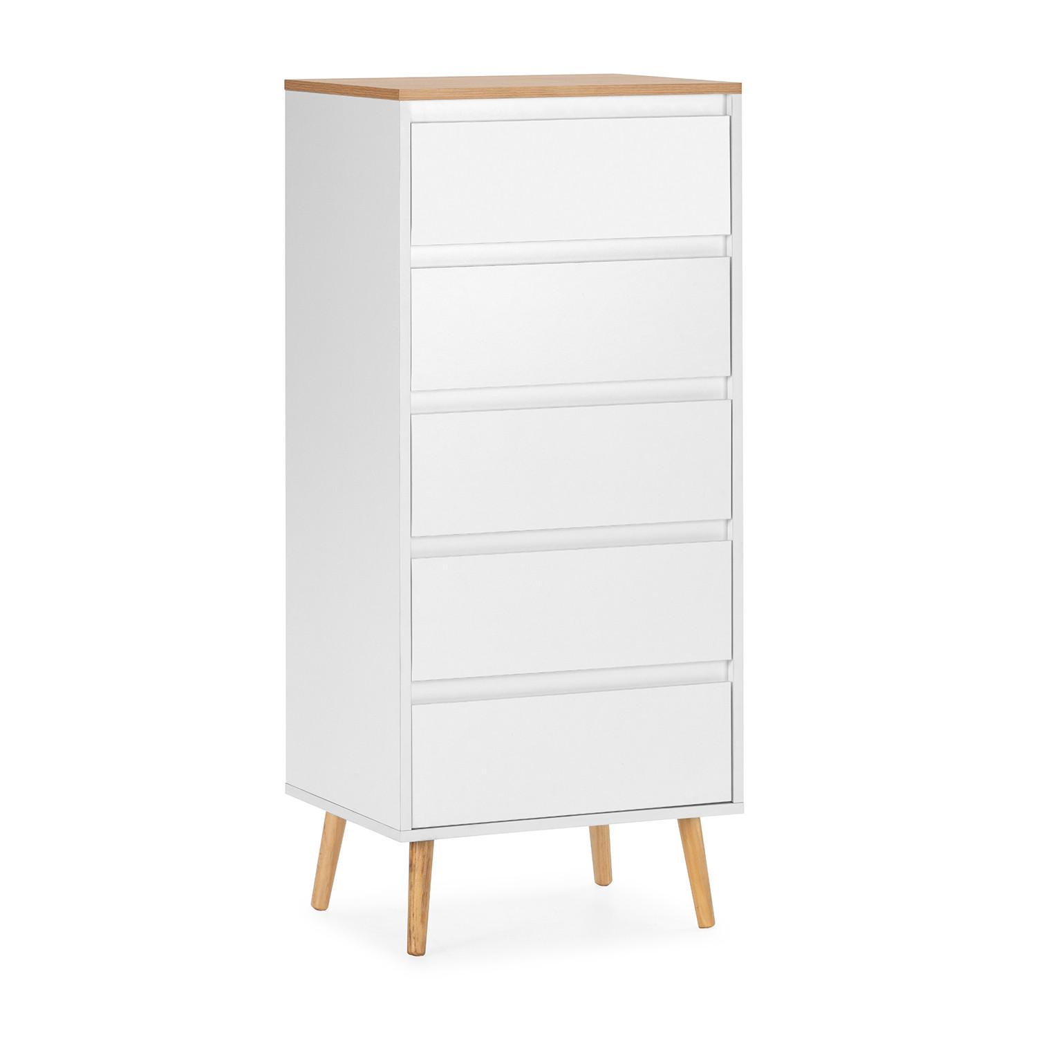 KOMMODE 50/115/40 Desi Weiß - Weiß, Holzwerkstoff (50/115/40cm) - VS Venta-stock