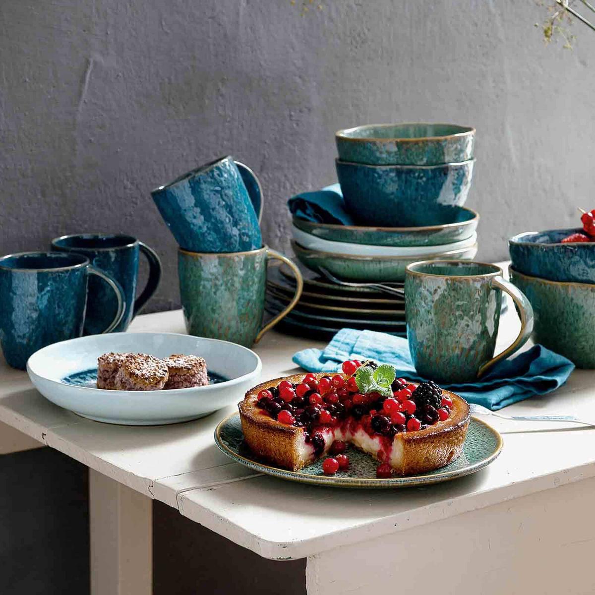 ESPRESSOTASSEN Matera blau 90 ml 4er Set - Blau, Keramik (0.09L) - Leonardo Living