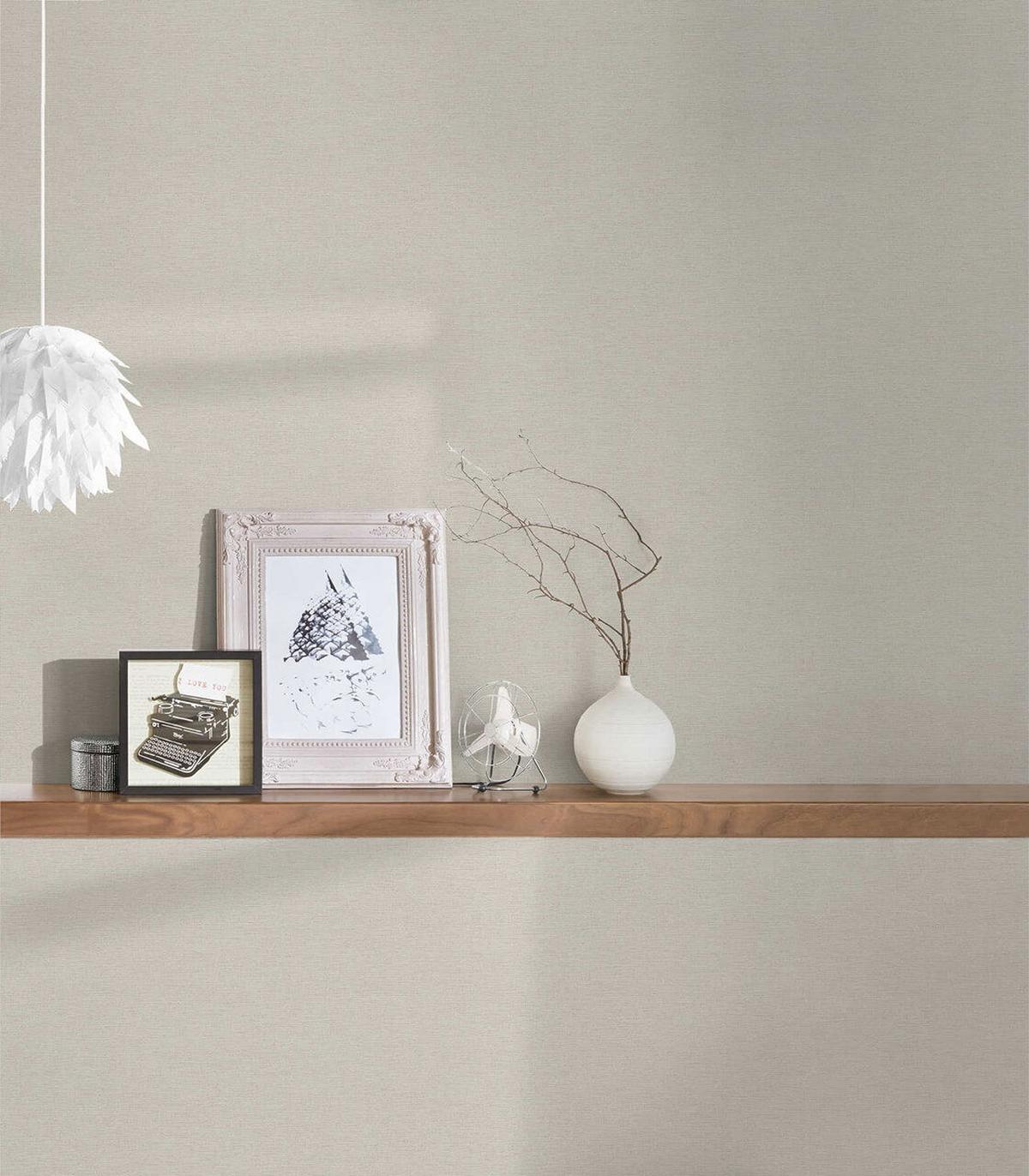 VLIESTAPETE Beige 53/1005 cm - Braun, Textil (53/1cm) - KUNSTLOFT