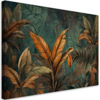 KUNSTDRUCK Grün 90/60 cm - Grün, Textil (90/60cm) - KUNSTLOFT