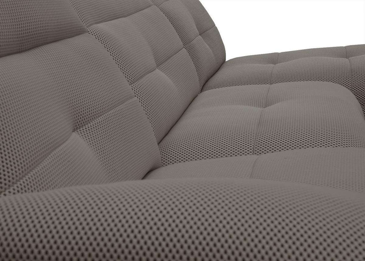 ECKSOFA TRENTO 4-Sitzer, braun - Schwarz/Braun, Holzwerkstoff/Kunststoff (262/165cm) - Wozimo