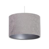 HÄNGELEUCHTE Grau 30/20 cm - Silberfarben/Grau, Kunststoff (30/0.45/20cm) - ONZENO