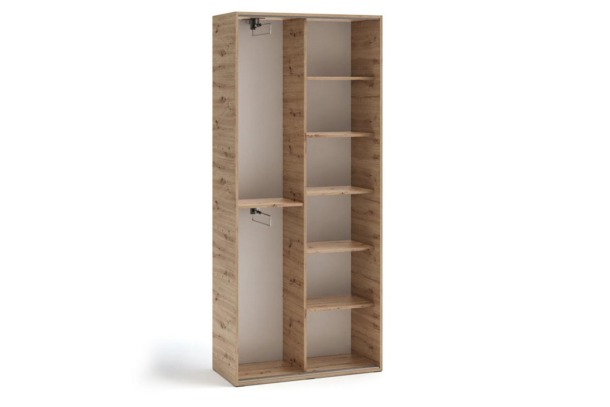 GARDEROBENSCHRANK BENVENO 90/21040 Modern Garderobenschrank Eiche Artisan - Eiche Artisan, Holzwerkstoff (90/210/40cm) - MASSENO