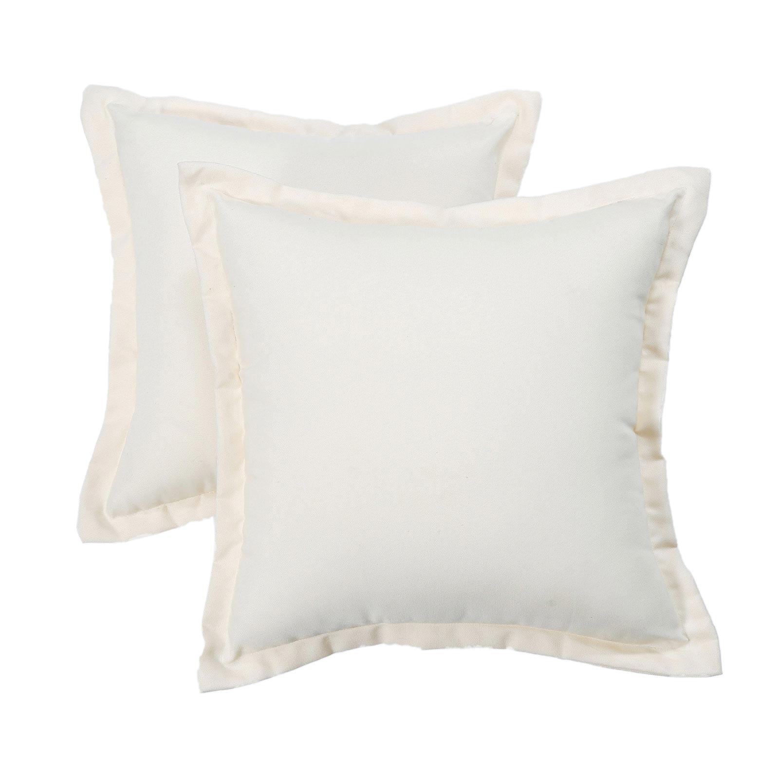 OUTDOOR-KISSEN 2er-Set natur 45/45 cm - Naturfarben, Textil (45/45cm) - Homescapes