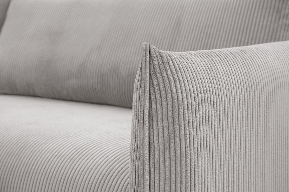 ECKSOFA TAUER 5-Sitzer, weiß - Schwarz/Weiß, Holzwerkstoff/Kunststoff (174/292cm) - Wozimo