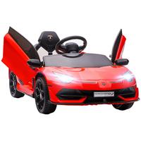 ELEKTROAUTO Elektrisches Kinderfahrzeug, Elektrofahrzeug inkl. Fernbedienung - Rot, Metall (107.5/63/42cm) - HOMCOM