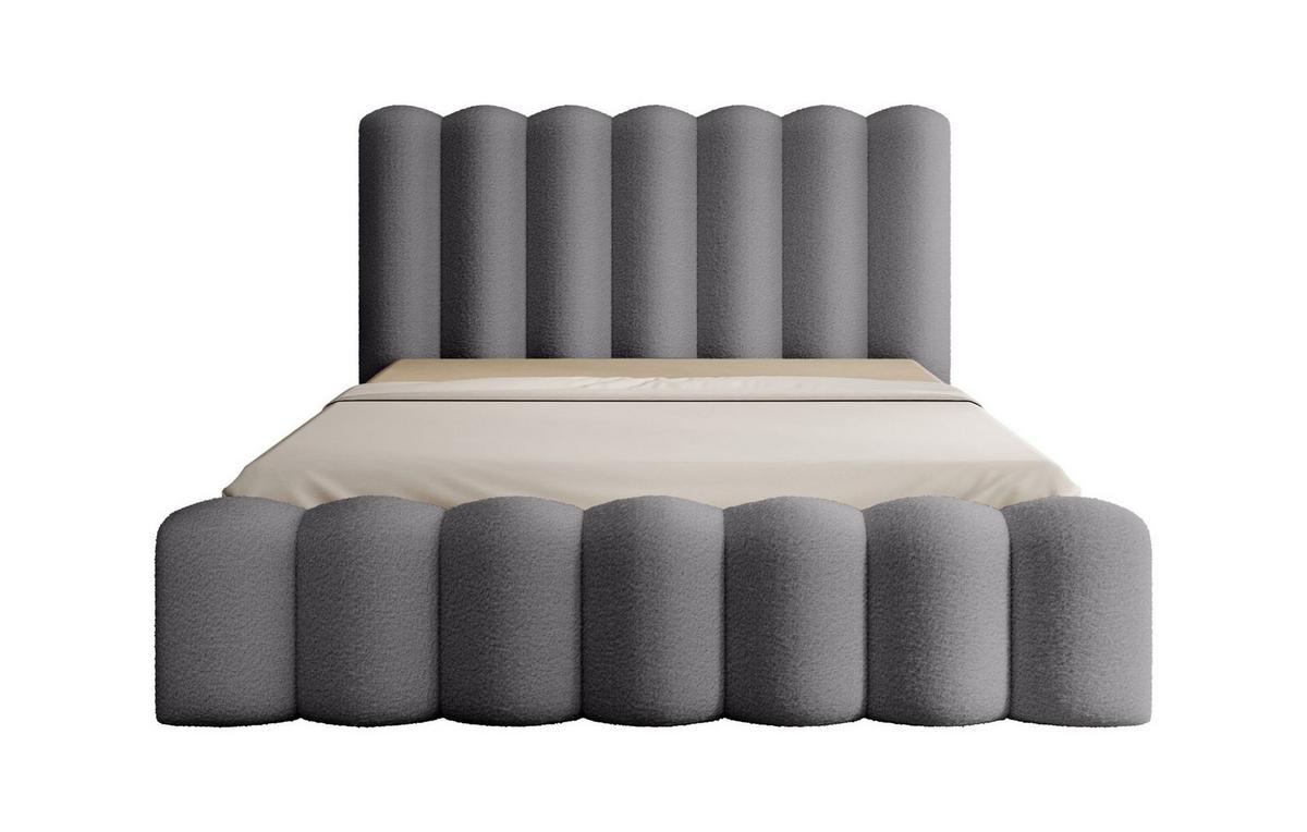 POLSTERBETT Macon In Euphoria - Grau, Holzwerkstoff/Textil (140/200cm) - Fun Möbel