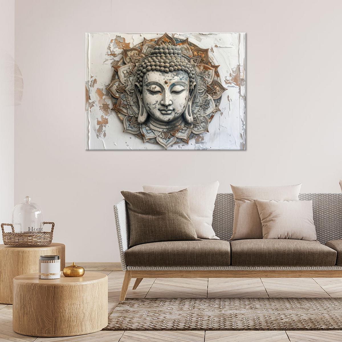 LEINWANDBILD Zen und Orientalisch 100x70cm - Beige, Textil (100/70cm) - Feeby