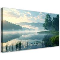 LEINWANDBILD Landschaften 120x60cm - Blau, Textil (120/60cm) - Feeby