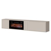 TV-LOWBOARD Philippe 190 mit Kamin - Kaschmir, Holzwerkstoff (190/36/31cm) - MIRJAN24