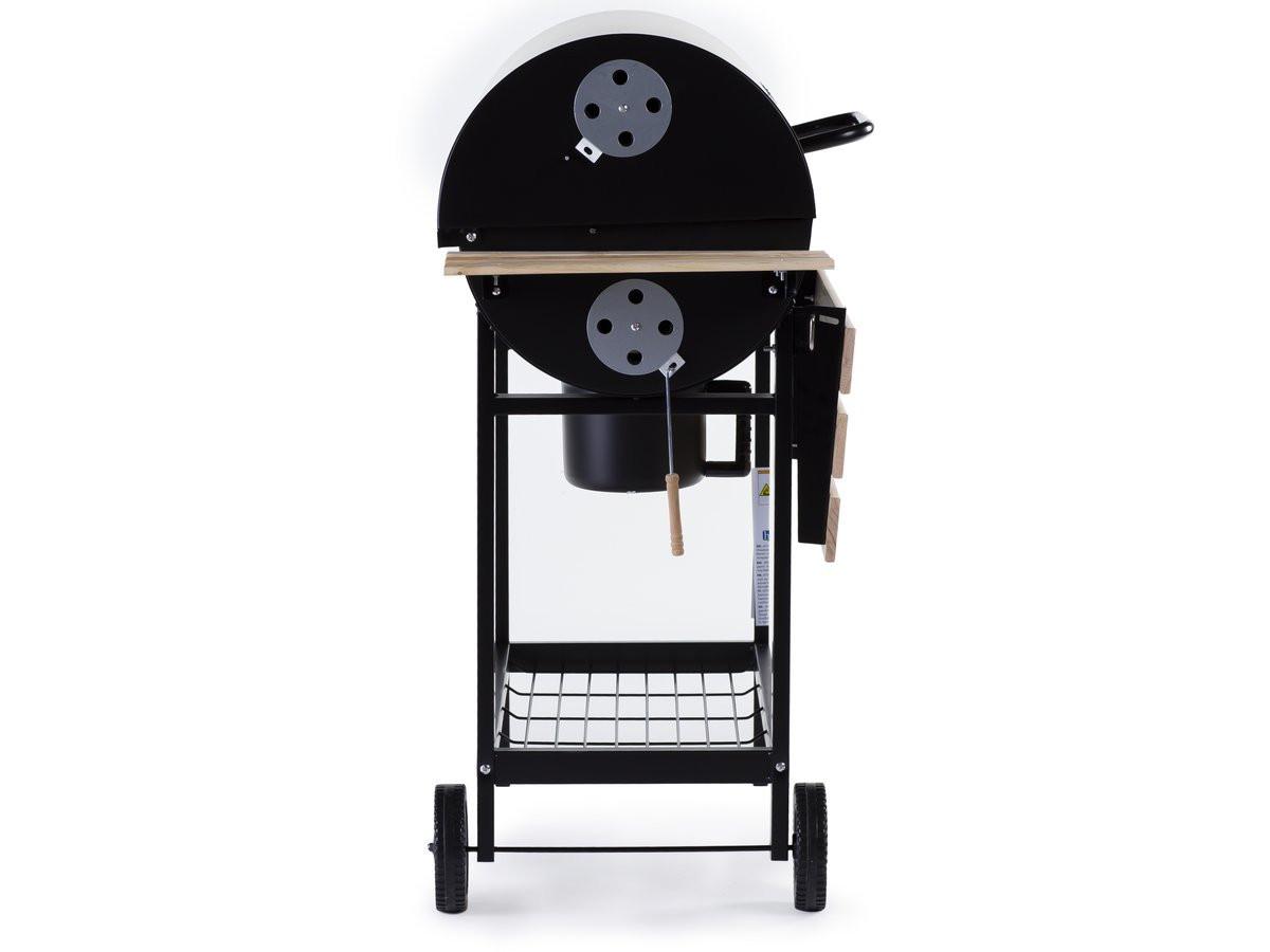 HOLZKOHLENGRILL king Schwarz - Schwarz, Metall (63/105/95cm) - Habitat Garten