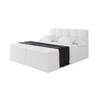 BOXBETT mit Matratze H3 - FAMA - 180x200 cm Weiß Quelle - Weiß, Holzwerkstoff (180/200cm) - ALTDECOR