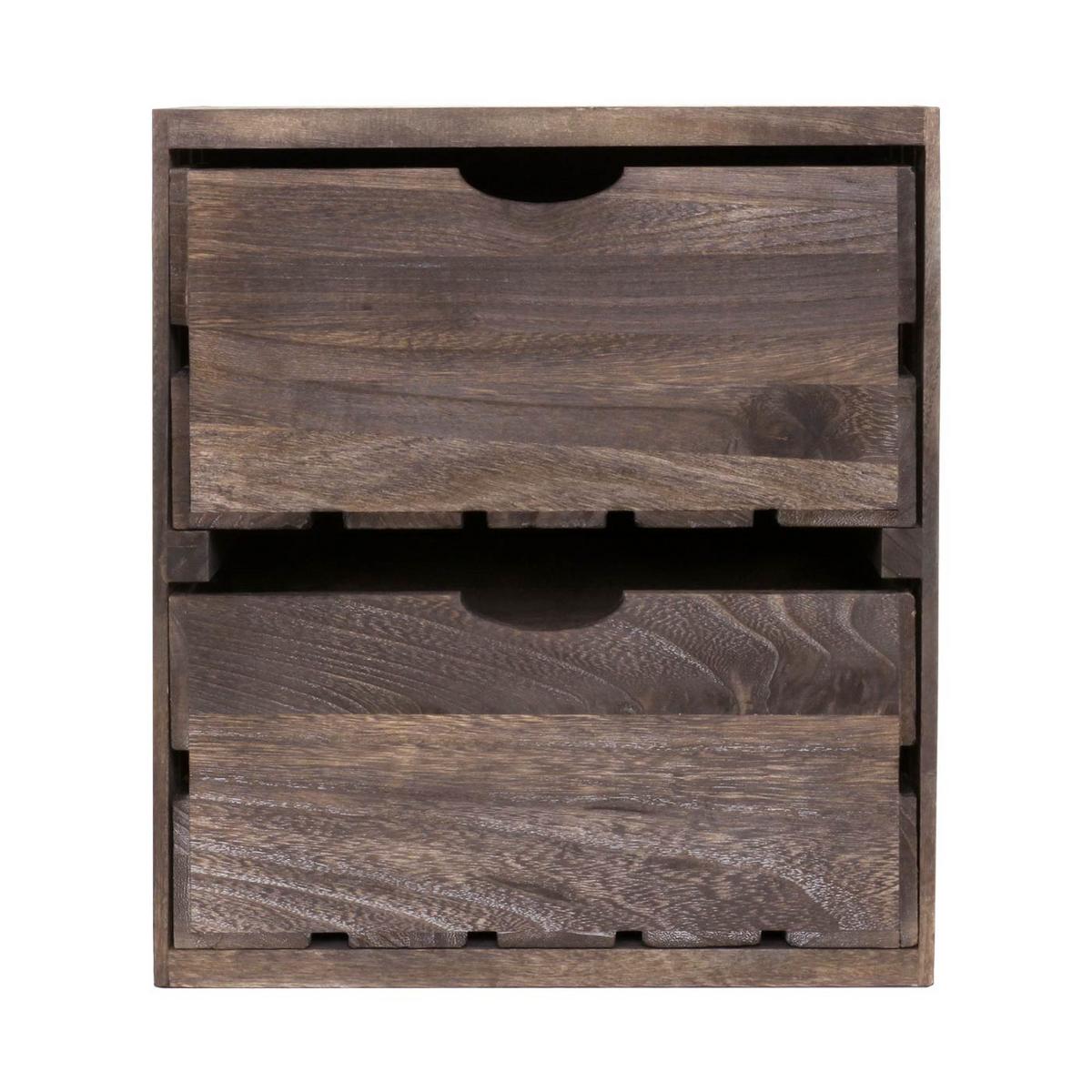 KOMMODE Braun - Braun, Holz (32/36/26cm) - MCW