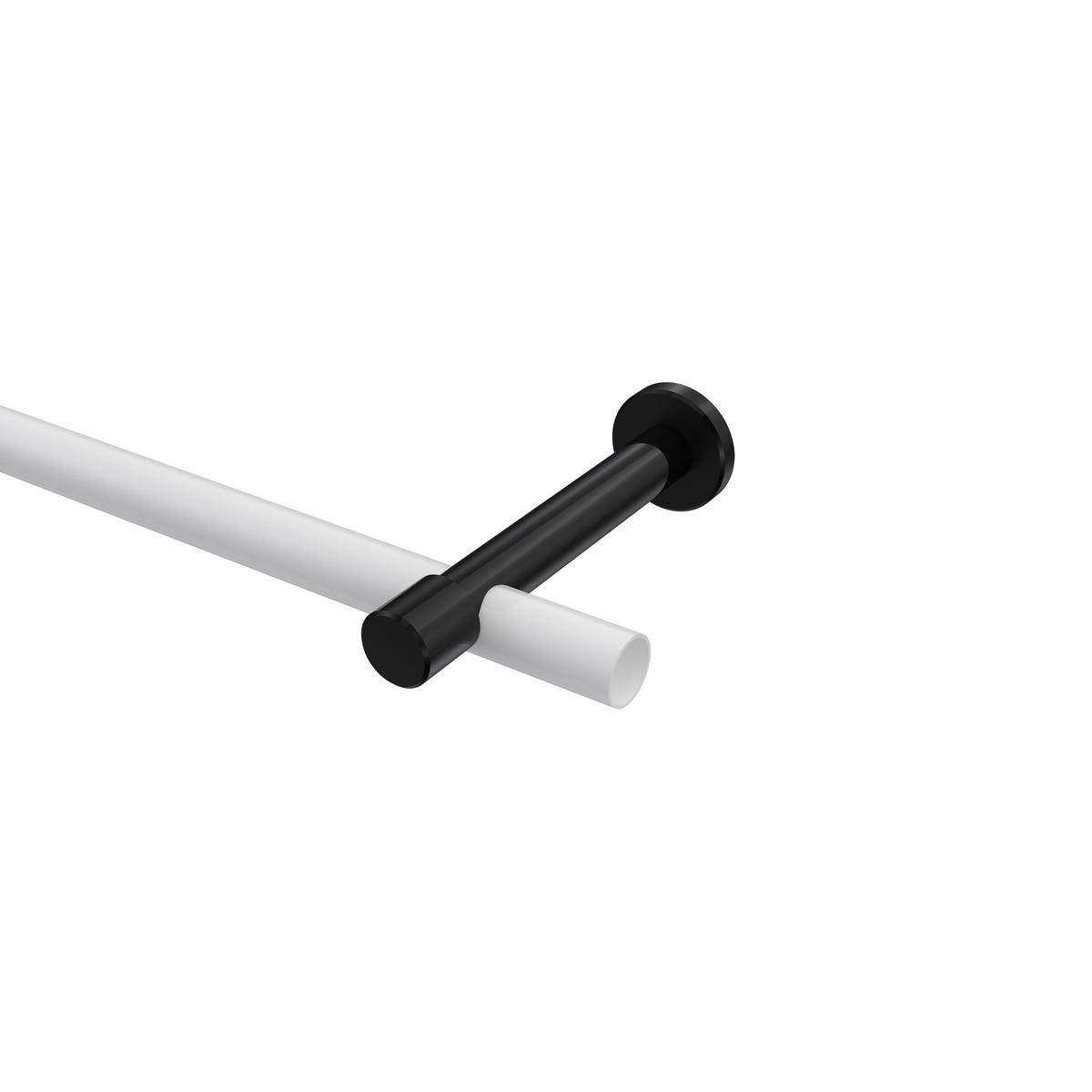 TRÄGER FÜR GARDINENSTANGEN 20 mm Ø, Prestige 1-läufig, Schwarz - Schwarz, Metall (13.7/4/4cm) - INTERDECO