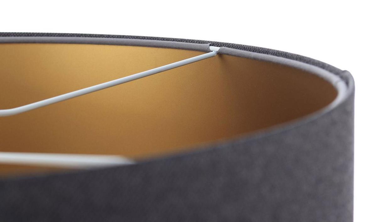 HÄNGELEUCHTE Grau 50/25 cm - Schwarz/Grau, Kunststoff (50/0.8/25cm) - ONZENO