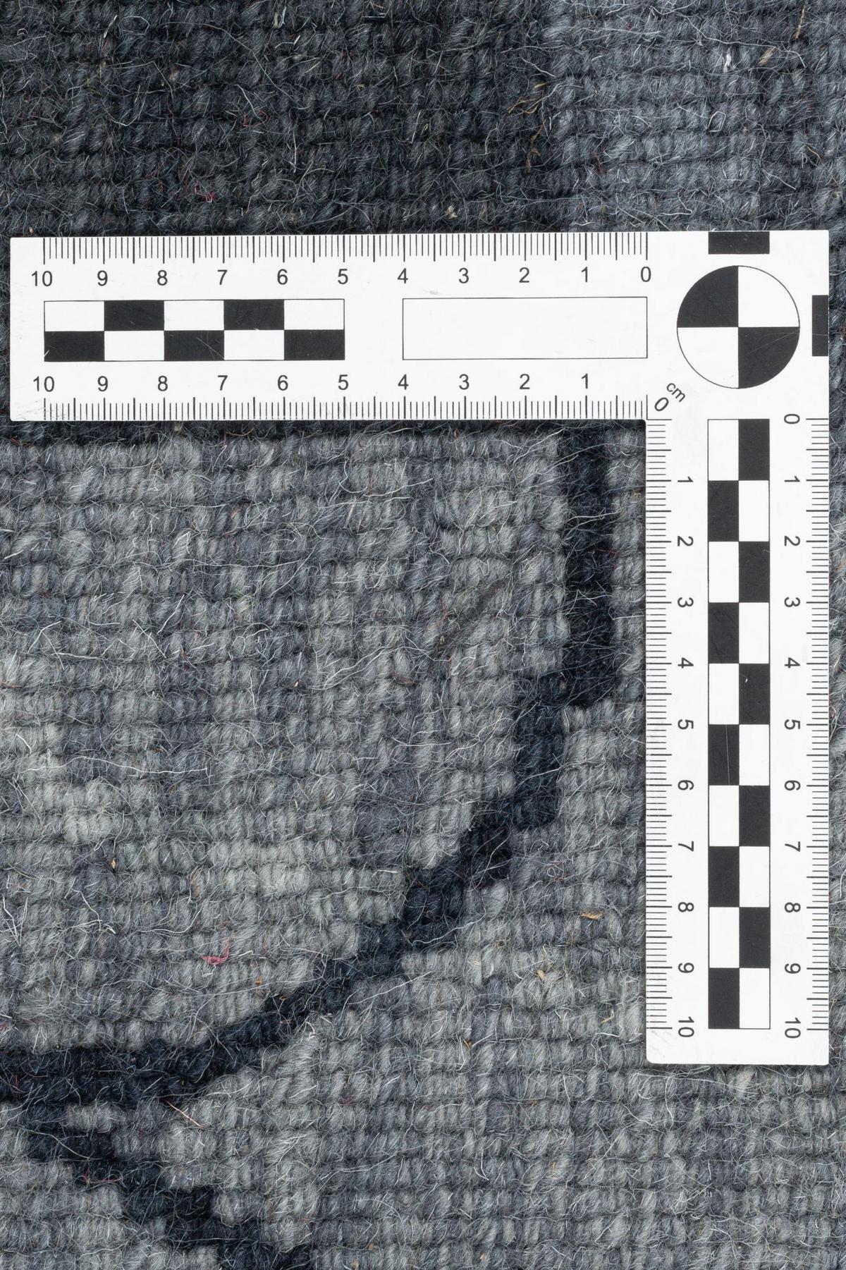 HANDKNÜPFTEPPICH Domas 170x240 cm - Anthrazit, Textil (170/240cm) - THEKO