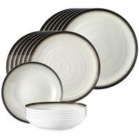 TELLER-SET Terra Corso 18-tlg. - Beige/Grau, Keramik (2/2/2cm) - Seltmann Weiden