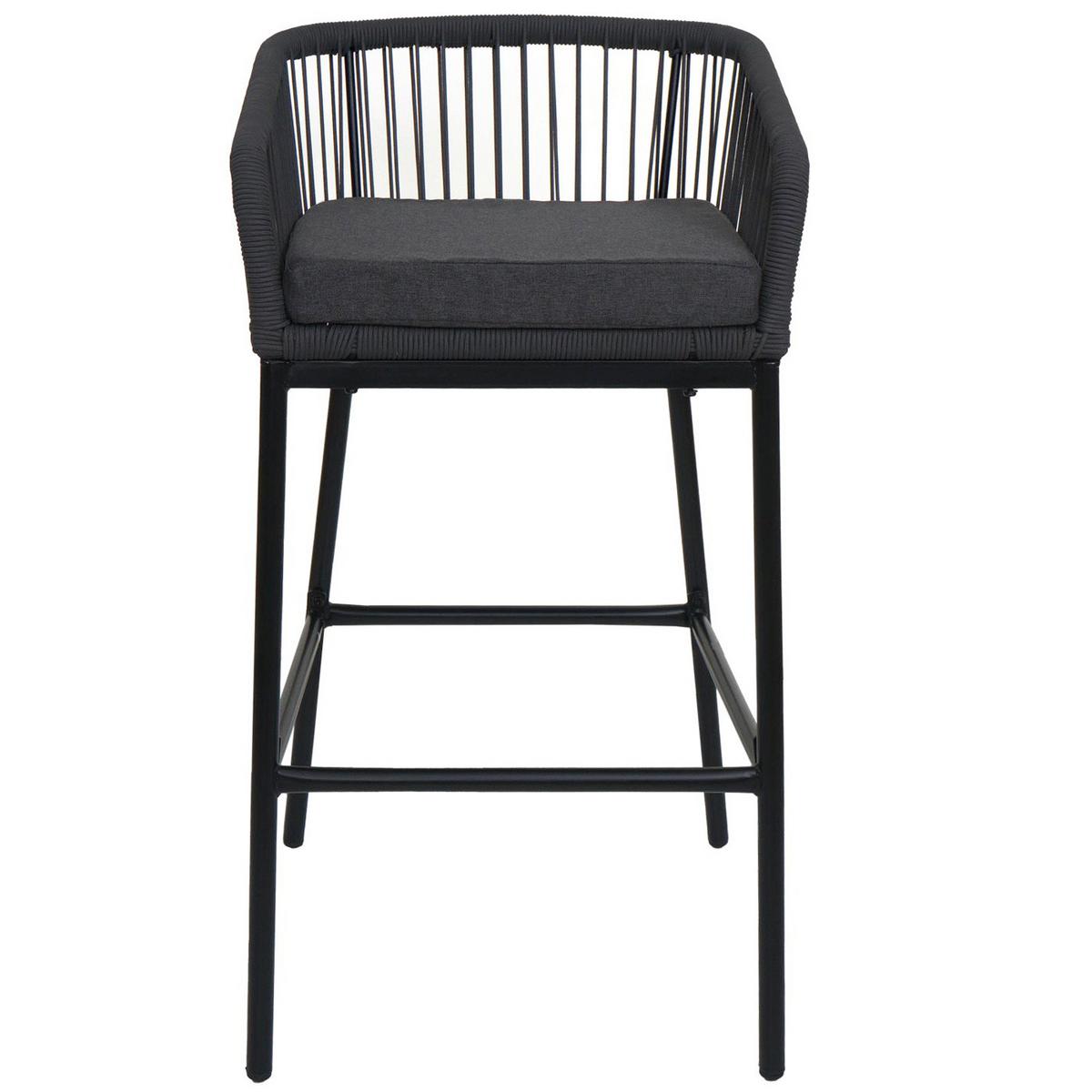 BARHOCKER Anthrazit, Grau - Anthrazit/Grau, Metall (51/92/53cm) - MCW