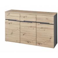 Sideboard Memphis Eiche Artisan - MODERN (135/82/38cm) - Mömax
