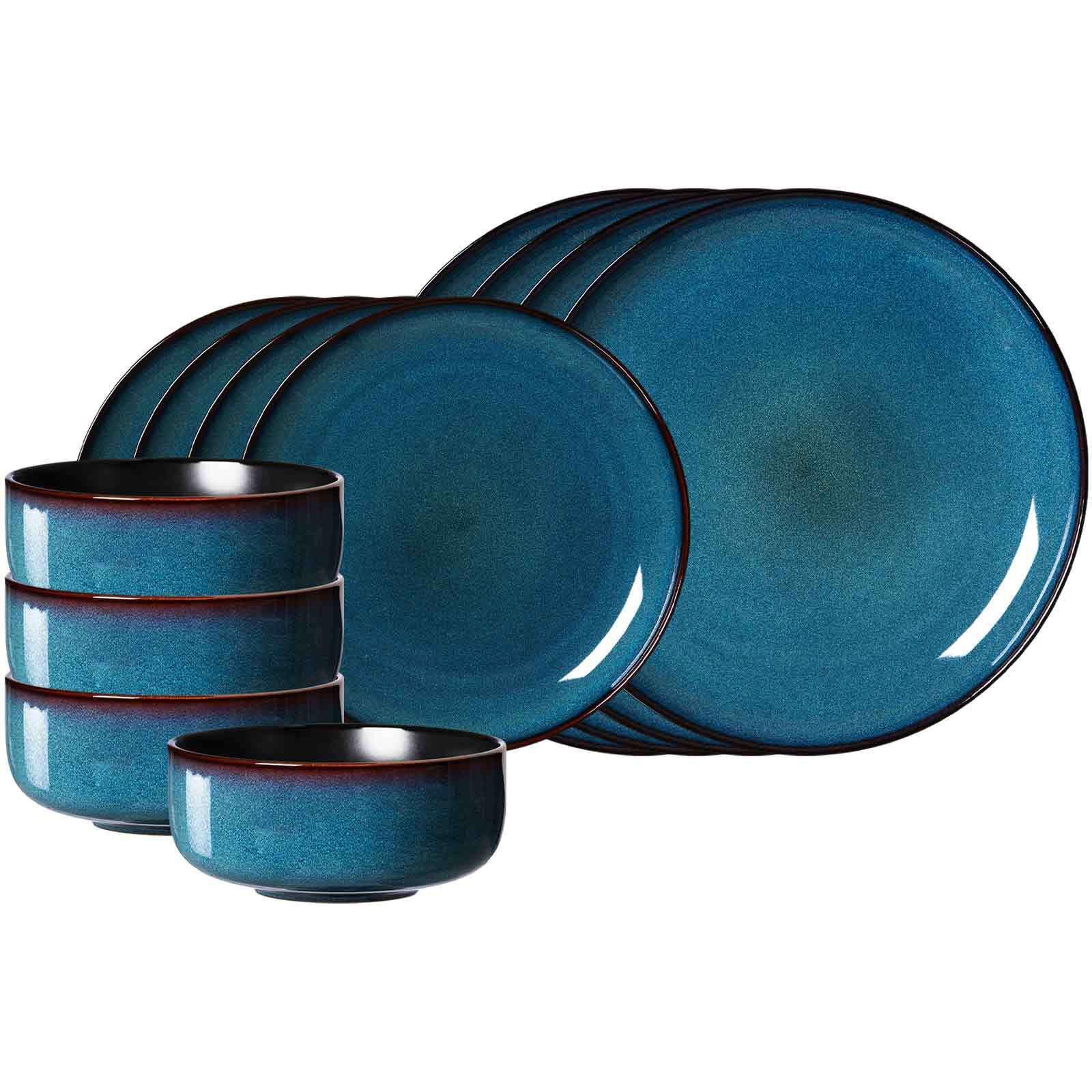 BASIC-SET Bali blau 12-tlg. - Blau, Keramik (2/2/2cm) - Ritzenhoff Breker