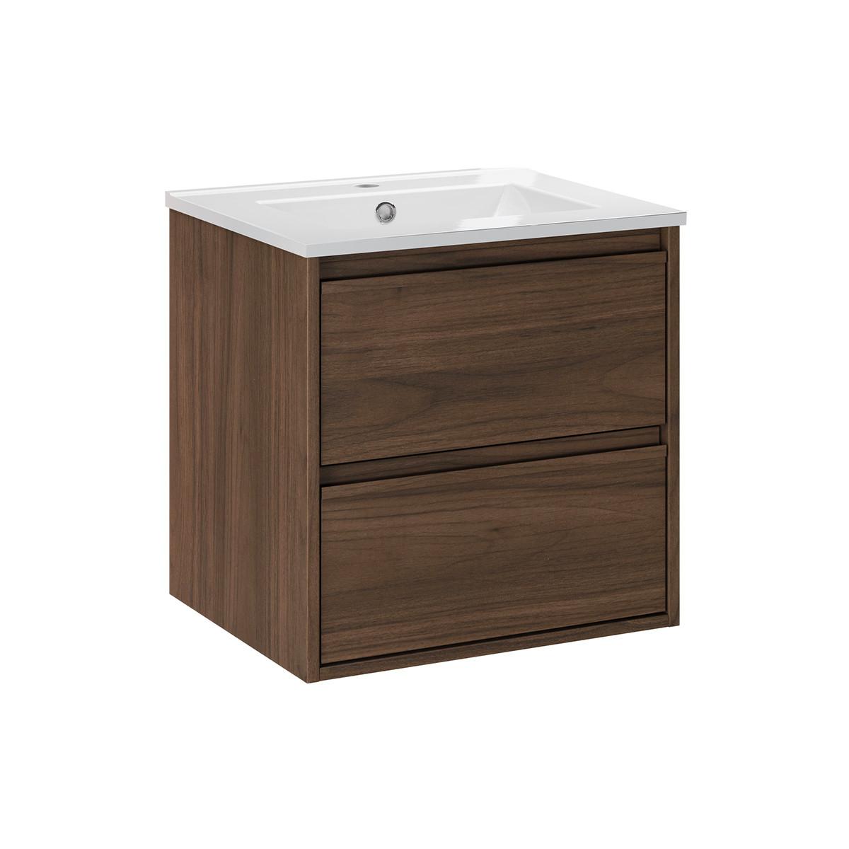 WASCHTISCH 51cm Edmé Holz - Braun, Holzwerkstoff (51/52/46cm) - Petits-meubles