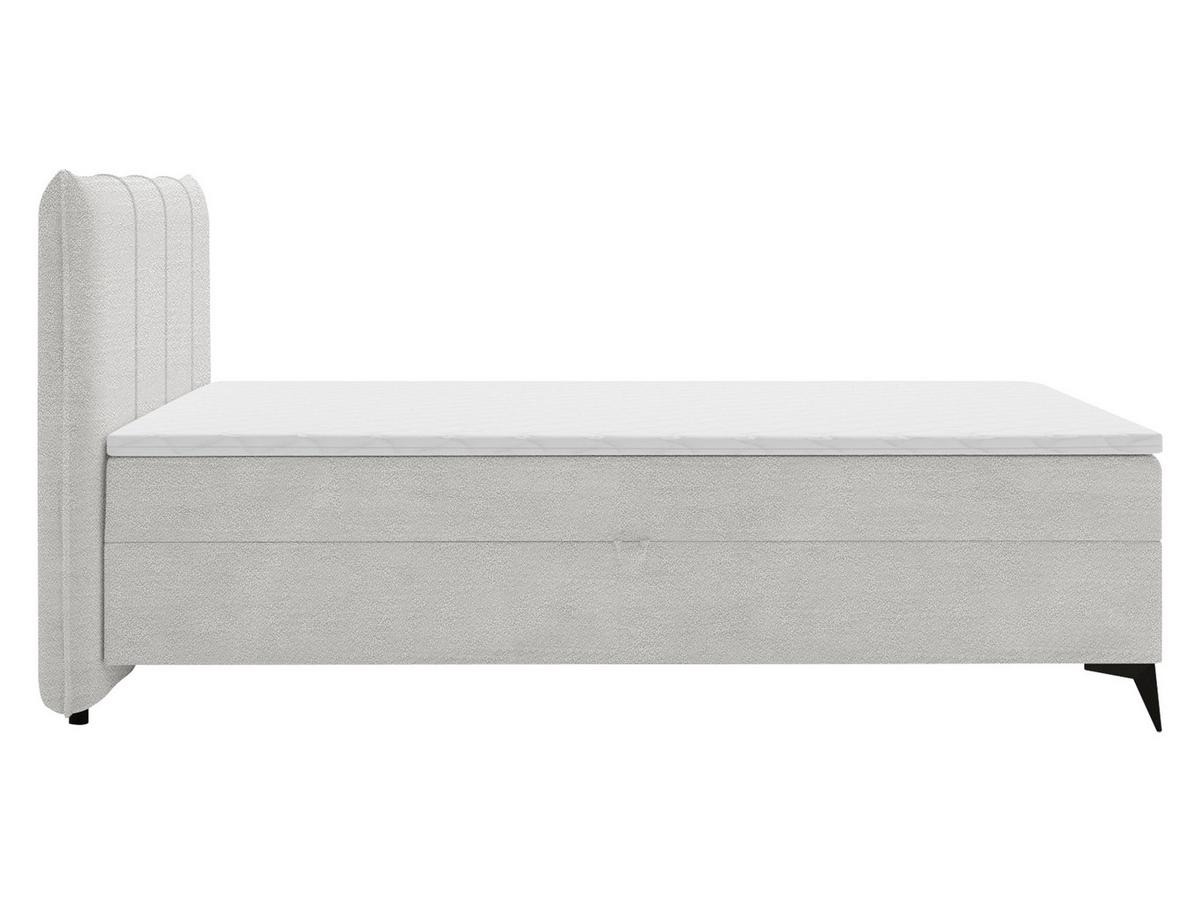 BOXBETT Eco Bis - H3 - Hellgrau/Schwarz, Holz/Holzwerkstoff (160/200cm) - MIRJAN24