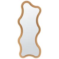 WANDSPIEGEL 61/170 cm Hellbraun LED Combre - Braun, Glas (61/170/2cm) - Beliani