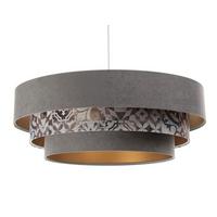 HÄNGELEUCHTE Grau 60/20 cm - Goldfarben, Kunststoff (60/1.5/20cm) - ONZENO