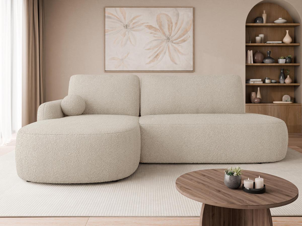 ECKSOFA Loridu O Premium, Seite: Links - Schwarz/Naturfarben, Holz/Kunststoff (274/174cm) - MIRJAN24