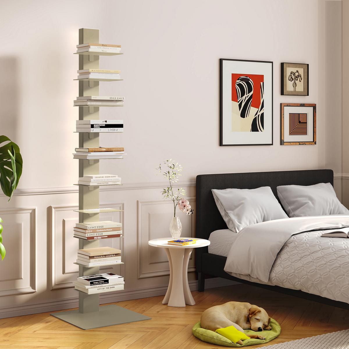 BÜCHERREGAL Eksjö - Beige, Metall (39/150/39cm) - [en.casa]