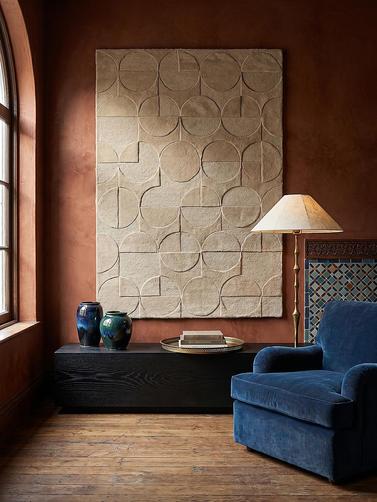 WOLLTEPPICH DEBEN, geometrisch, aus Wolle, Natur, 160 x 230 cm - Braun, Textil (230/160cm) - KADIMA DESIGN