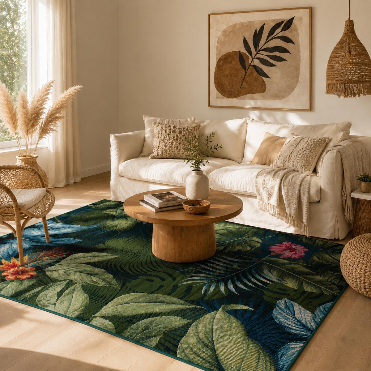 IN- & OUTDOOR TEPPICH MALIBU - Blau, Textil (160/235cm) - Pergamon
