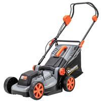 ELEKTRO-RASENMÄHER 35l Fangkorb Hellgrau, Orange - Hellgrau, Metall (40/96/113cm) - Outsunny