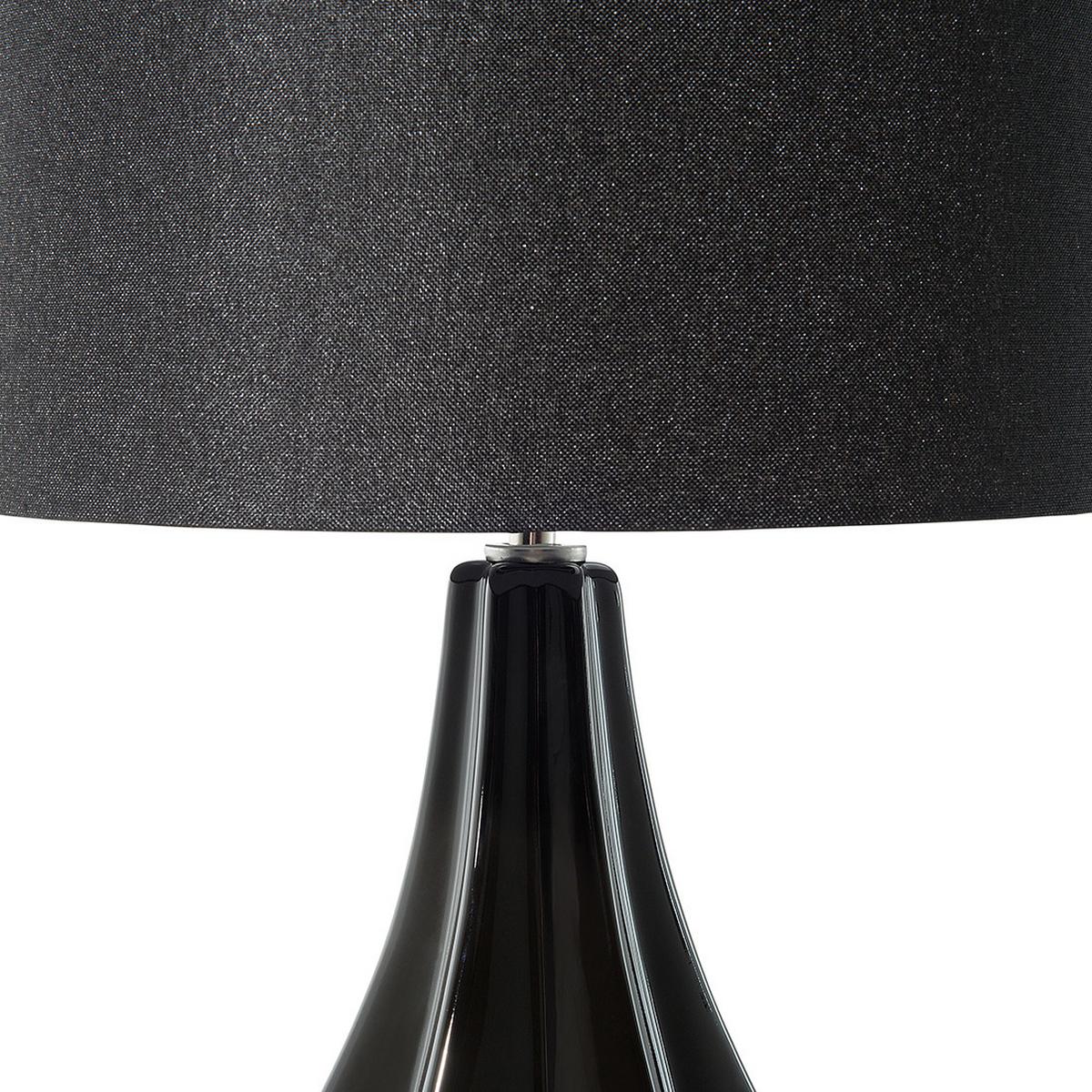 TISCHLAMPE Santee 32/32/60 cm - Schwarz, Keramik (32/32/60cm) - Beliani