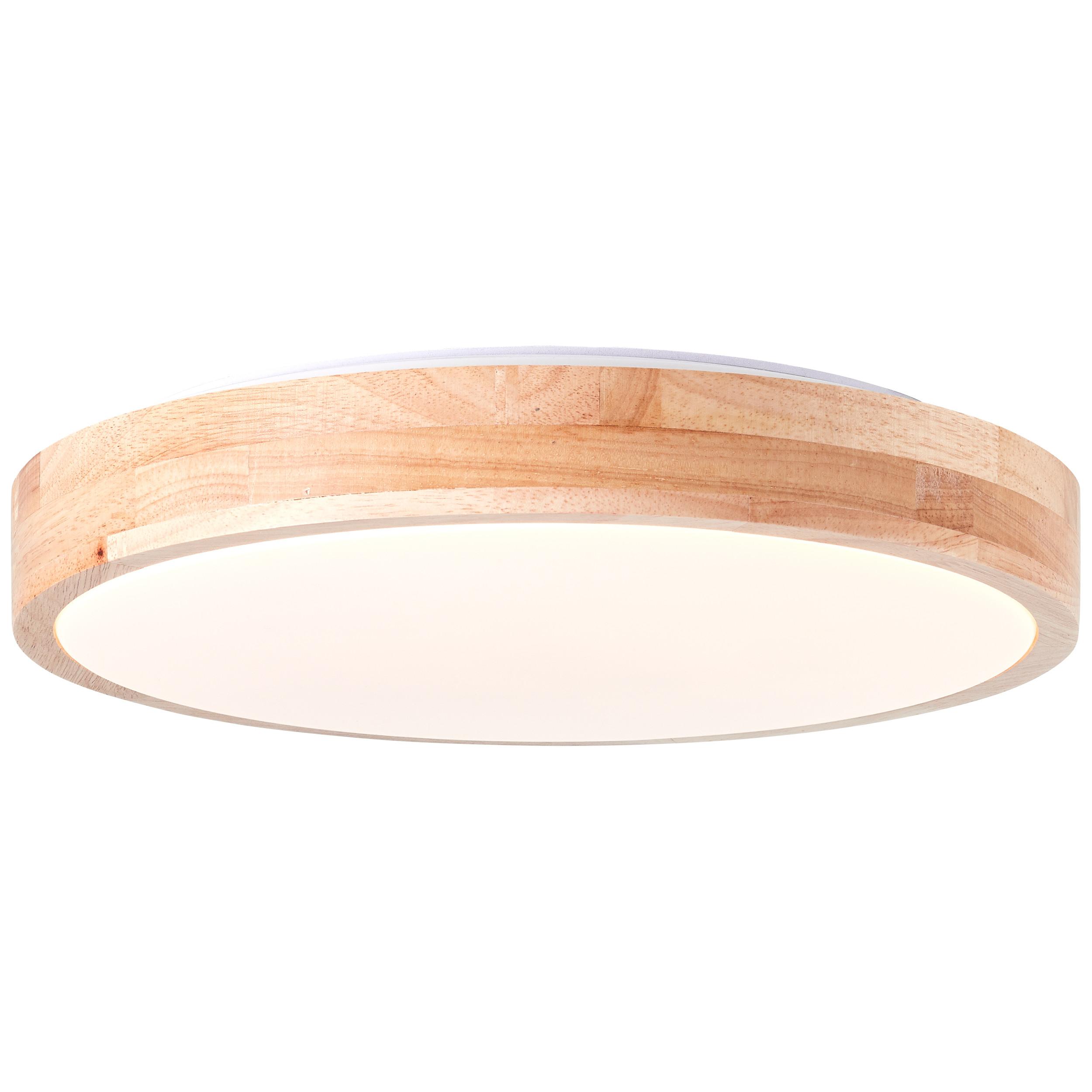 DECKENLEUCHTE Slimline G80569A75 - Weiß, Holz (34.5/34.5/6.5cm) - Brilliant