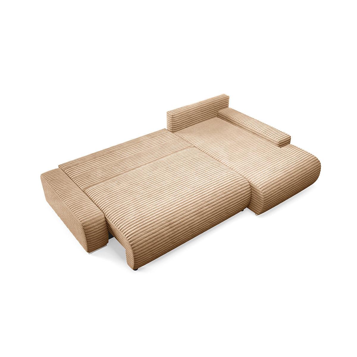 ECKSOFA Ivana 3 Sitzplätze Beige - Beige, Holz (265/172cm) - Petits-meubles