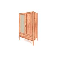 KLEIDERSCHRANK MIT SCHUBLADE INA Kernbuche - Kernbuche, Holz (108/175/60cm) - byoak