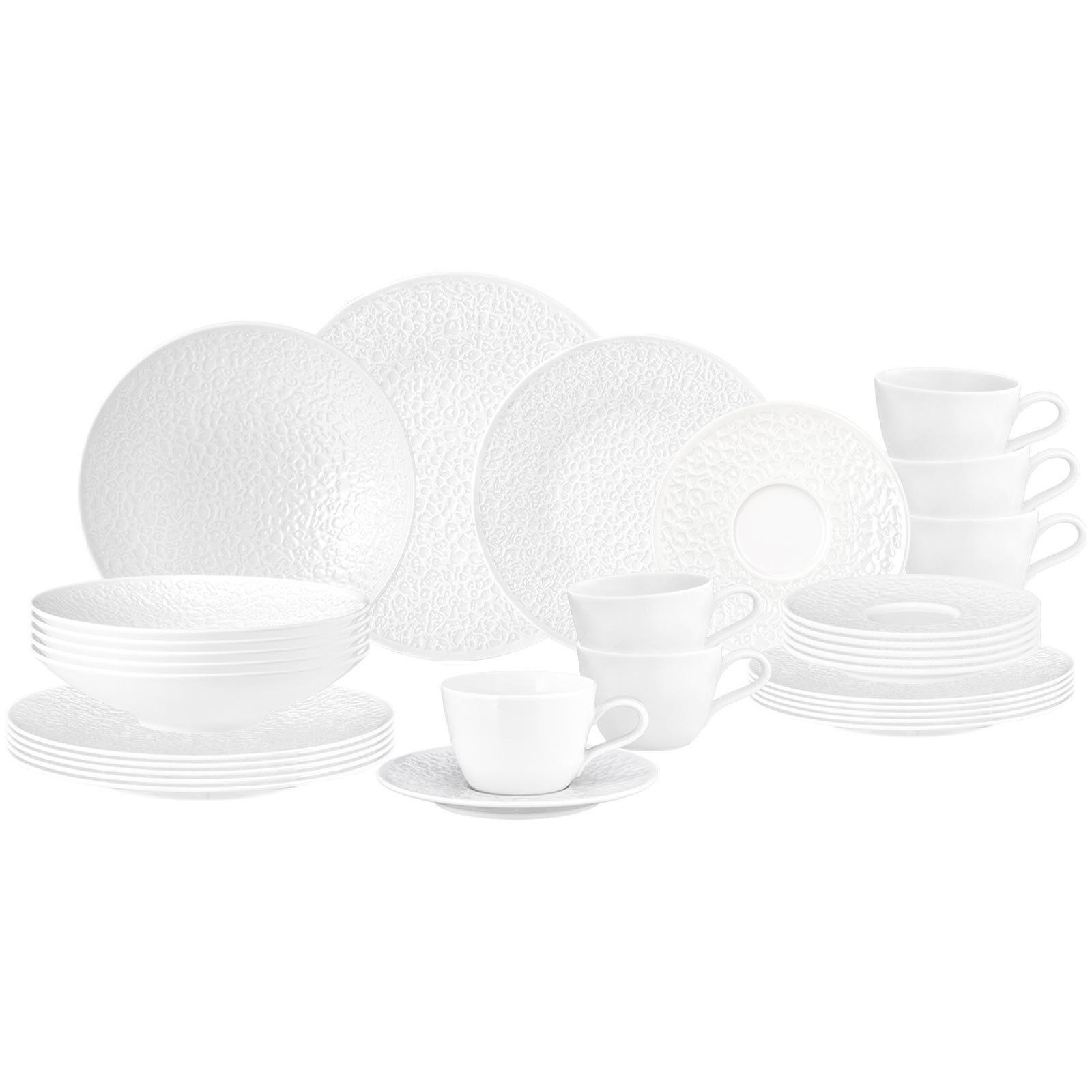 KOMBISERVICE Nori Home weiß 30-tlg. - Weiß, Keramik (2/2/2cm) - Seltmann Weiden